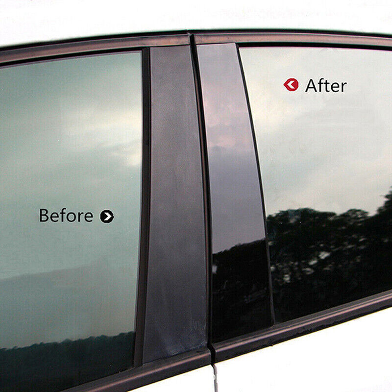 for Buick Encore 2013-22 Piano Black Pillar Posts Door Window Molding Strip Trim