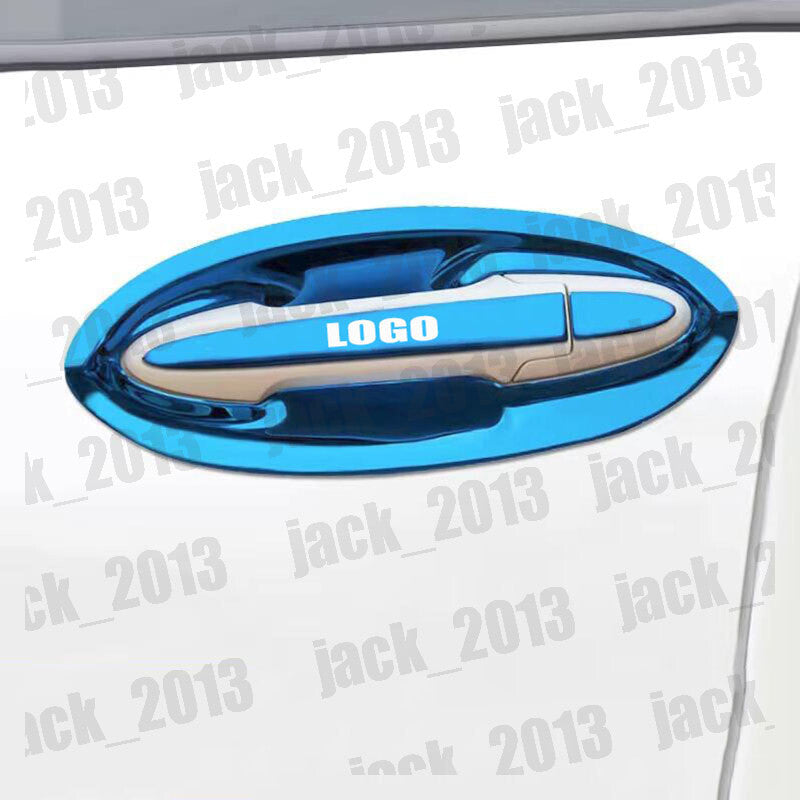 8pcs Blue Titanium Side Door Handle Cover Trim for Honda Jazz Fit 2014-2020