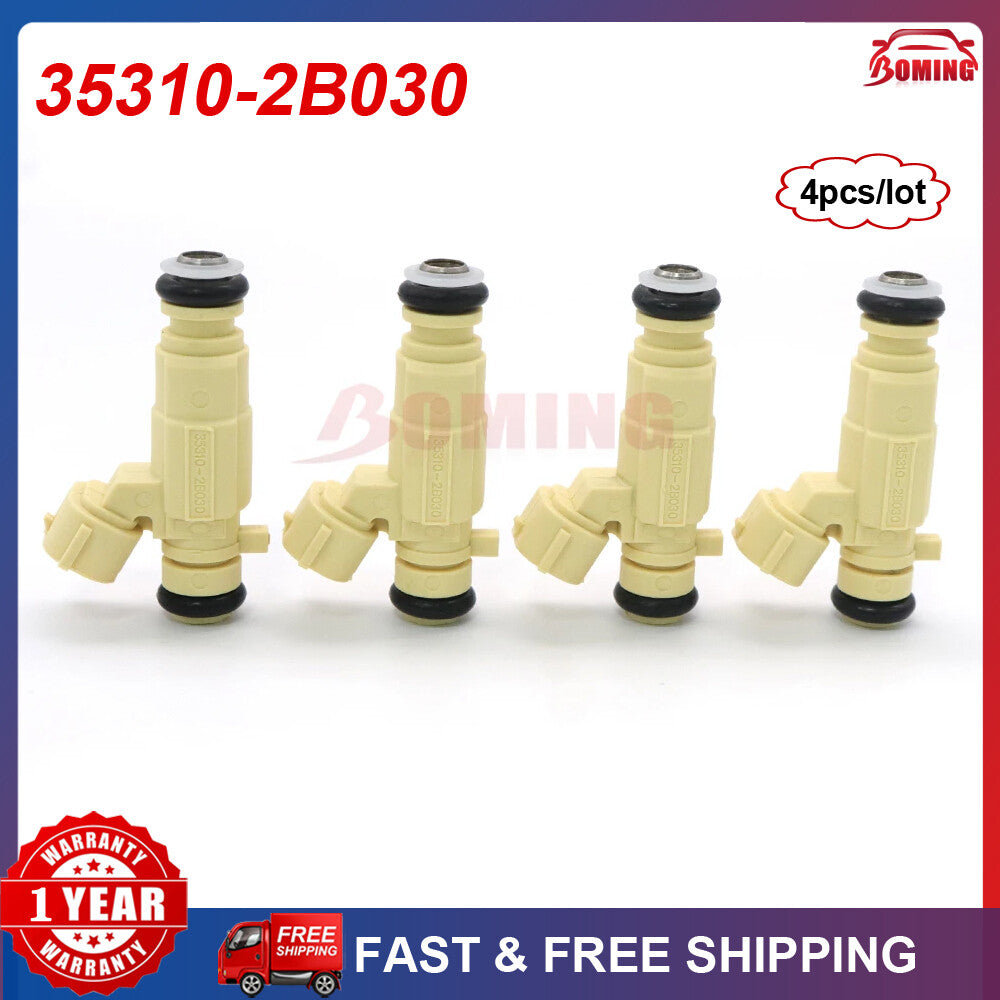 4x 35310-2B030 New Fuel Injector Nozzle for Hyundai for KIA 353102B030 35310 2B030