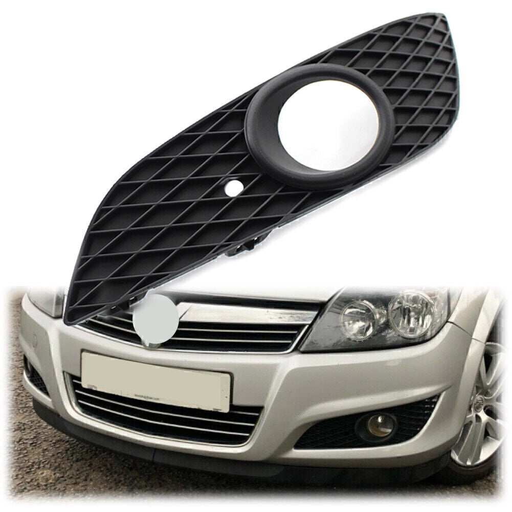 Front Bumper Lower Grille Fog Light Hole Left Fit for VAUXHALL ASTRA H 2007-2012