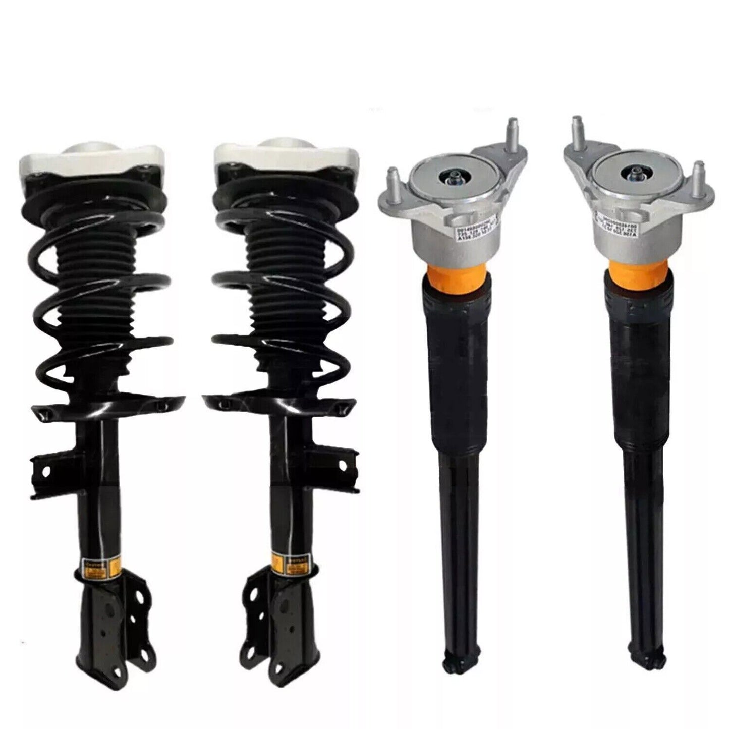 4X Front Rear Shock Struts Assembly EDC Fit for BMW E38 740i 740iL 750iL 1995-2001