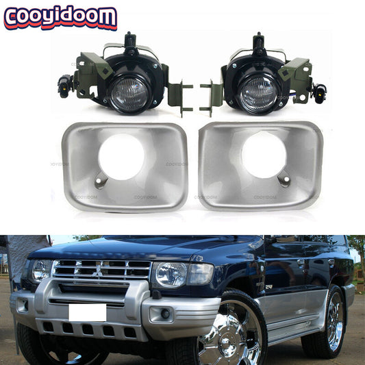 1 Set Front Bumper Fog Light for Mitsubishi PAJERO MONTERO V32 V33 V43