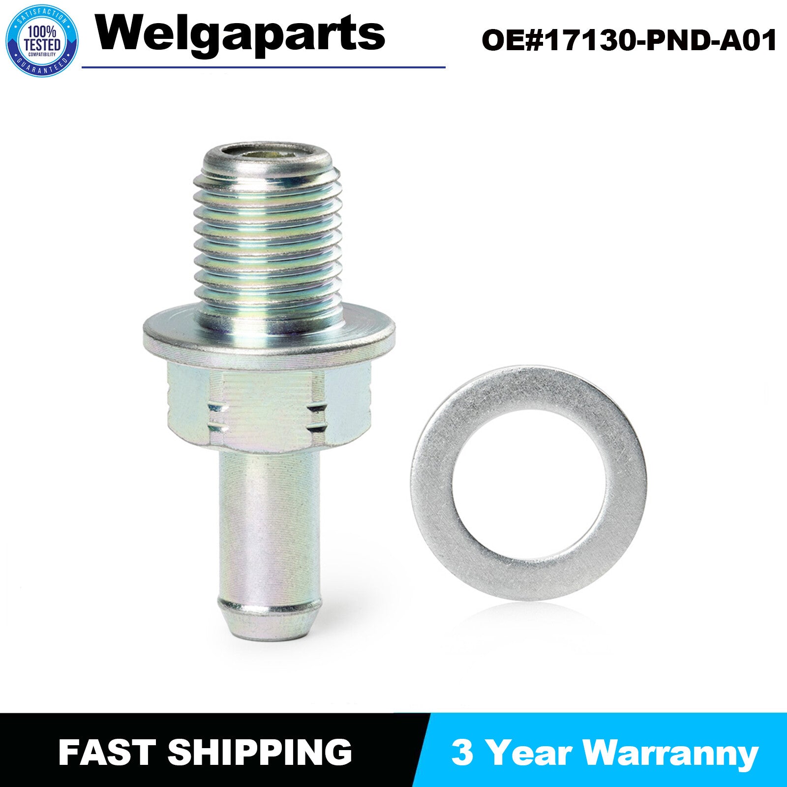 PCV Valve w/Crush Washer Set for Honda Accord for Civic 17130-PND-A01 94109-14000