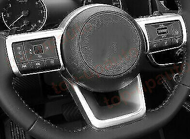for Nissan Rogue 2021-2023 Matte Silver ABS Steering Wheel Molding Frame Cover