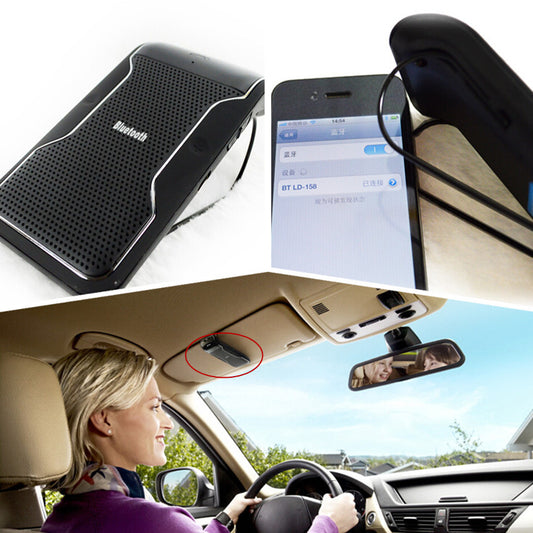 Car Hands Wireless Bluetooth Phone Speaker Sun Mobile Handsfree Speakerphon