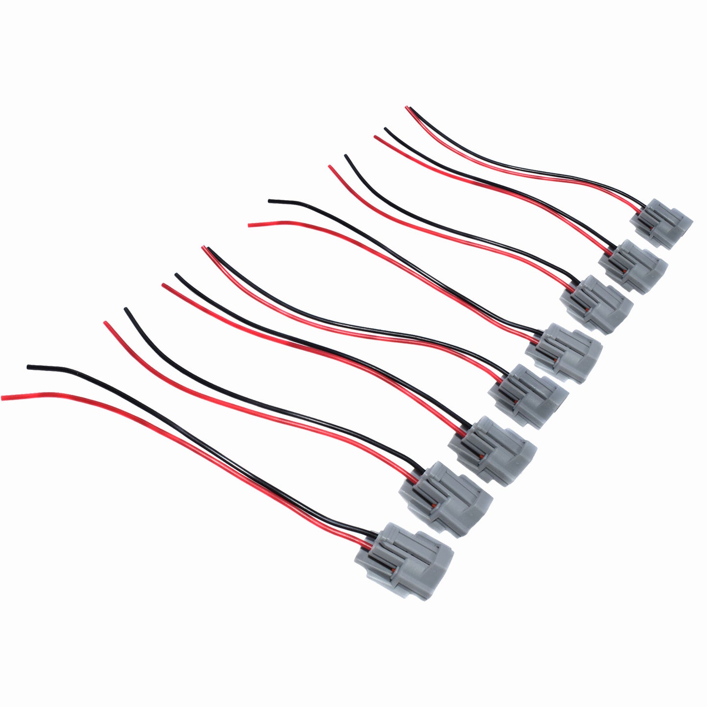 8Pcs Fuel Injector Connector Pigtail Harness for Subaru for Toyota for Mazda FIC2150