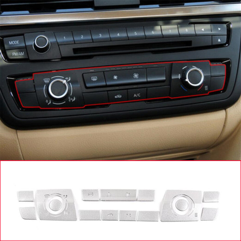15¡Á Alloy Air Conditioner Switch Button Cover for BMW 3 4 Series F30 3GT 2013-19