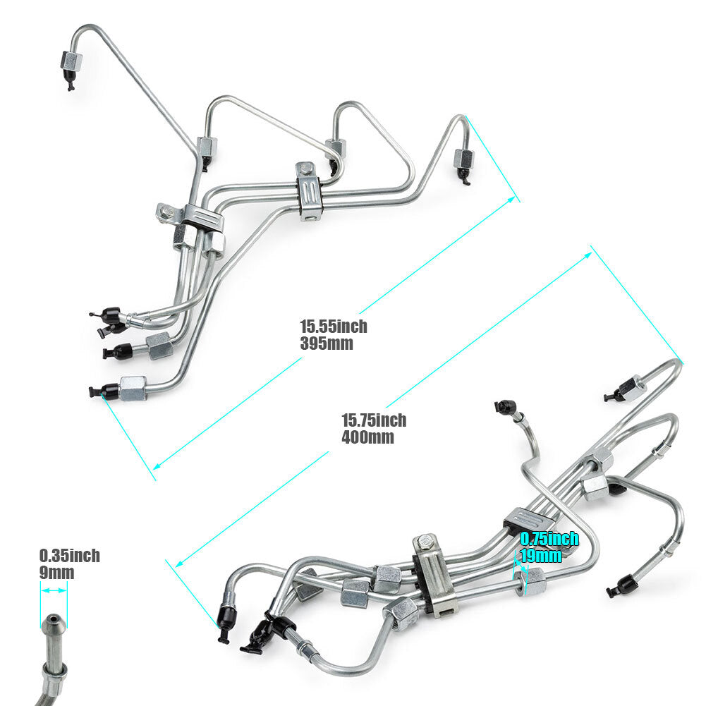 8 Fuel Injection Lines for Ford 6.9L 7.3L IDI Diesel 1983-94 F-Series 1805331C2