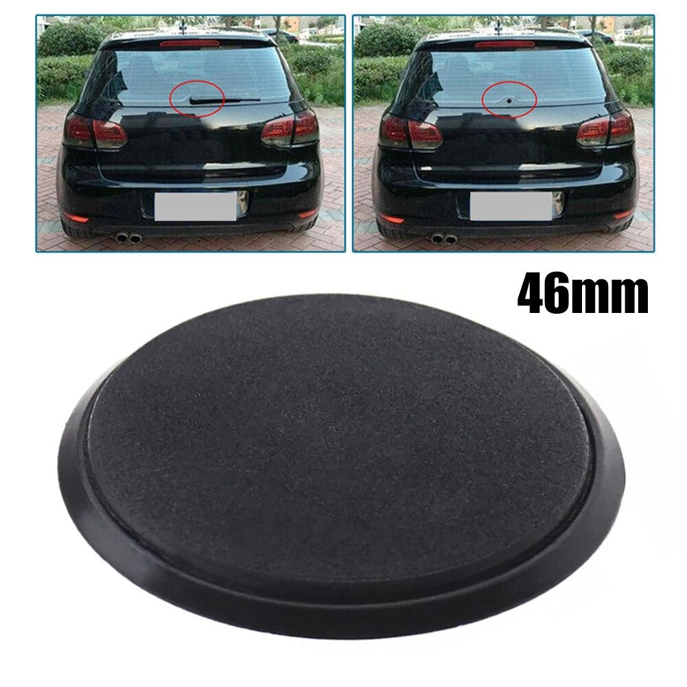 Black Waterproof Rear Windscreen Wiper Antenna Hole Cover P-lug For Cars