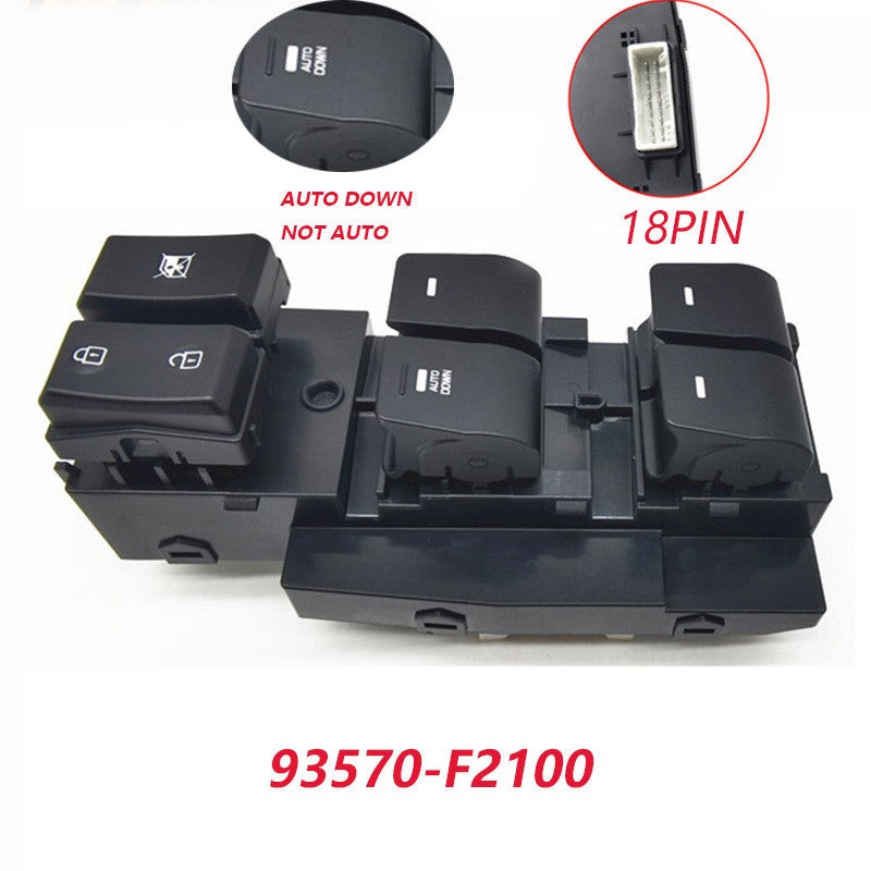 New drive door power window switch for Hyundai for Elantra 17-20 93570-F2100