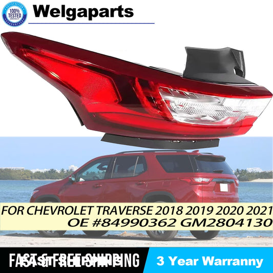 Left LED Tail Light Lamp fit 2018-2021 for Chevrolet Traverse Driver Side L 84990362