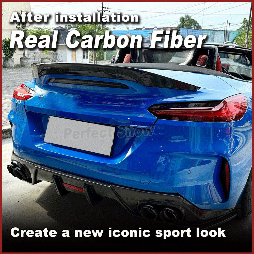 Fit for BMW Z4 G29 M40i 2019-2024 Real Carbon Fiber Rear Trunk Spoiler Wing Lip