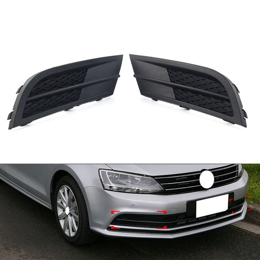 Front Lower Bumper Grille Fog Light Grill Cover Without Fog Lights for VW for Jetta