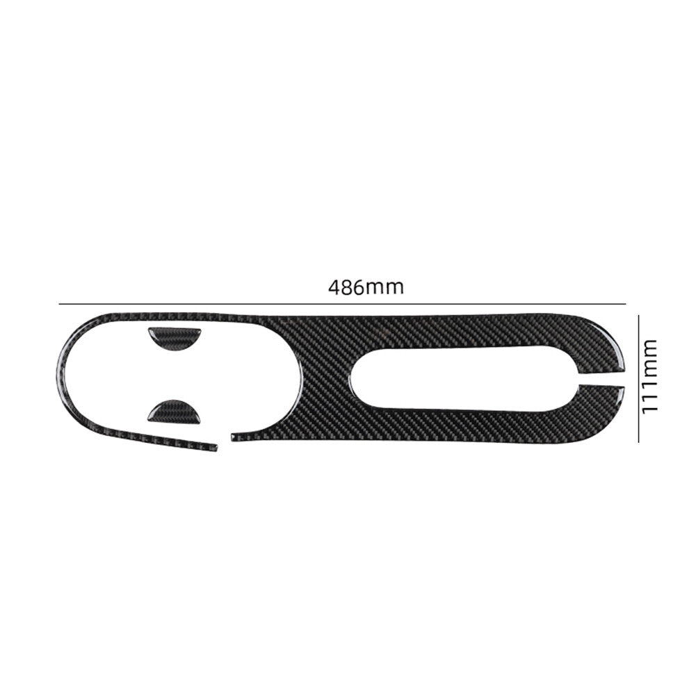 Carbon fiber interior handbrake console trim for 2012-2015 for Fiat 500