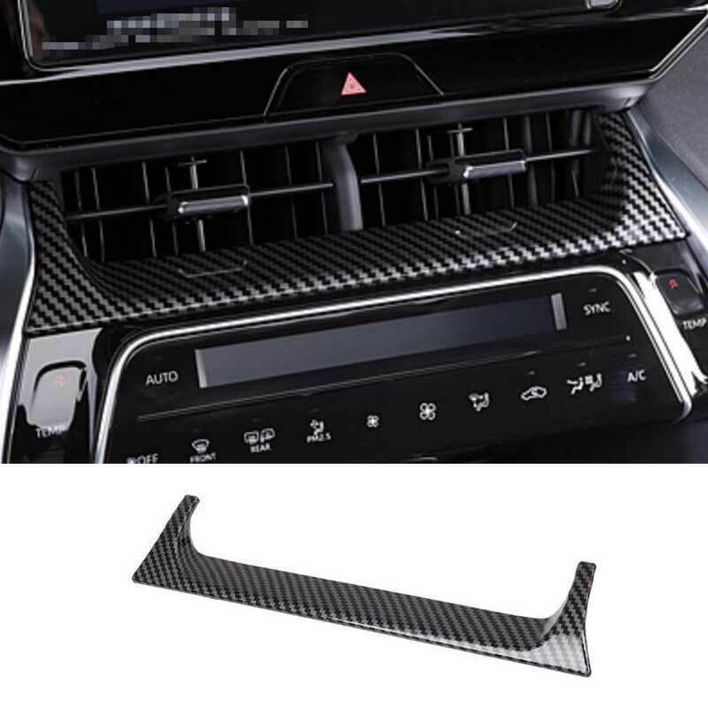 Carbon Fiber Dash Middle Air Vent Outlet Cover Trim for Toyota Venza 2021-2023