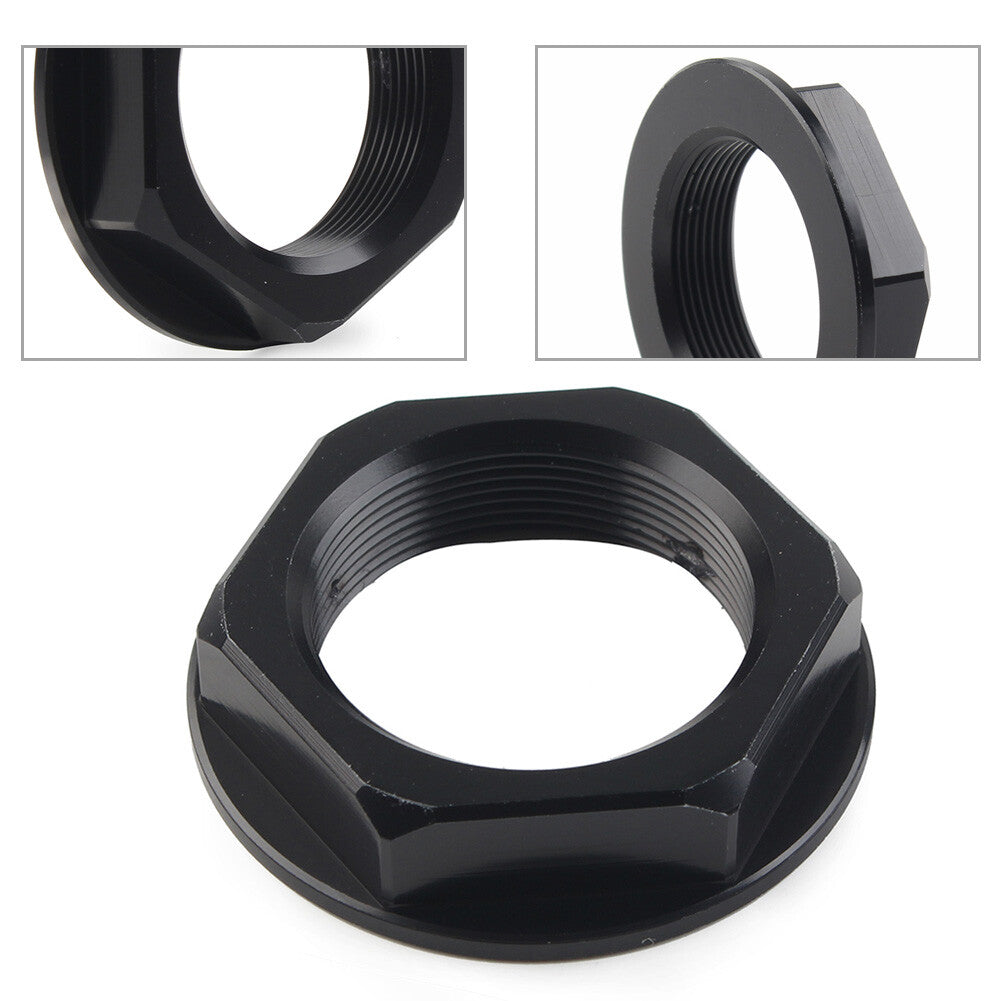 Triple Tree Stem Yoke Center Hole Mutter f¨¹r Universal Motor Aluminum Schwarz