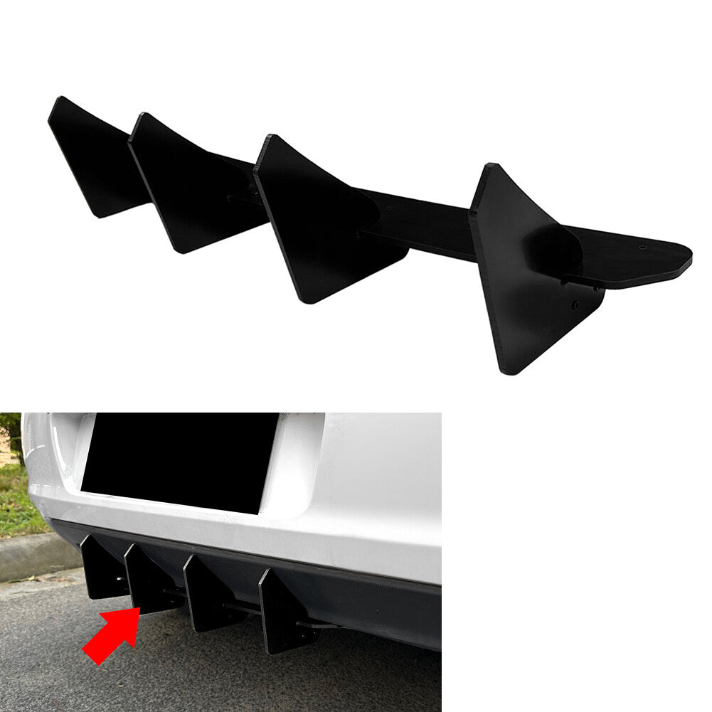 Rear Bumper Splitter Spoiler Lip for VW for Golf MK6 Standard Edition 2008-2012