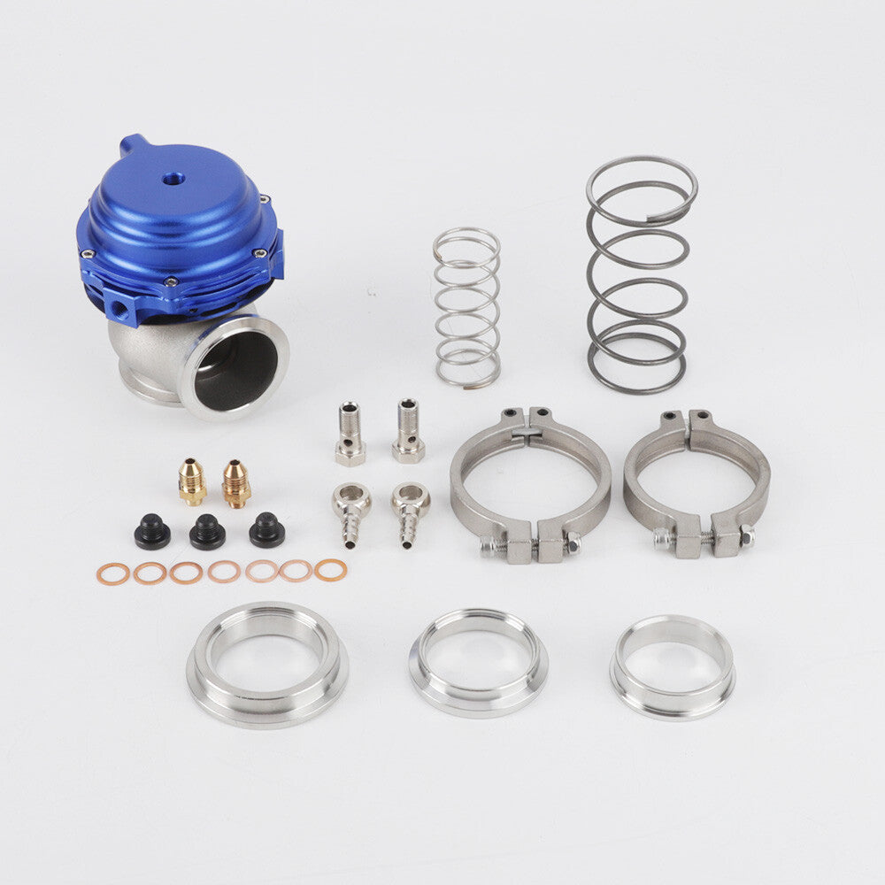44mm Universal External Wastegate MVR V-Band Flange Turbo Water Cooled Blue