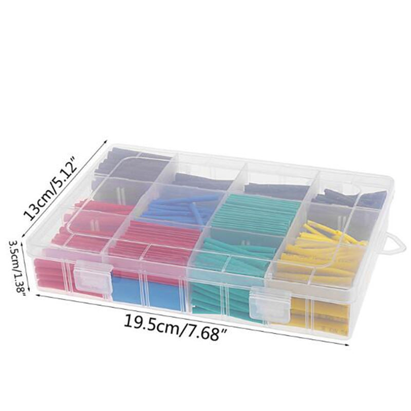 530Pcs Car Wire Heat Shrink Tubing Insulation Shrinkable Tube Thermoretractile