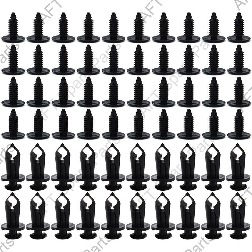 190 Fastener Plastic Fastener Rivet Car Push Pin Rivet Trim Clips Kit US