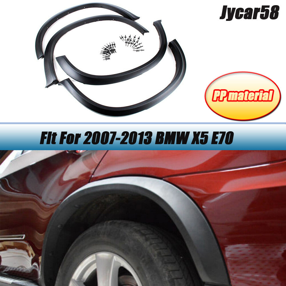 Fit for BMW X5 E70 2007-2013 Wheel Arch Side Fender Flares Molding Trim 4PCS