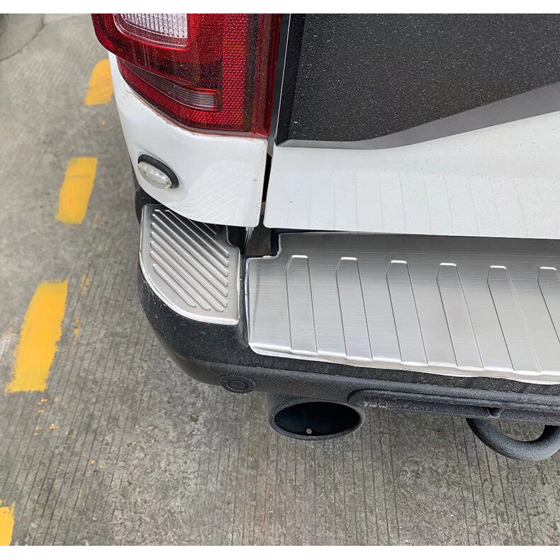 for Ford F150 F-150 2015-2020 Steel Rear Bumper Pedal Trunk Door Sill Cover Trim