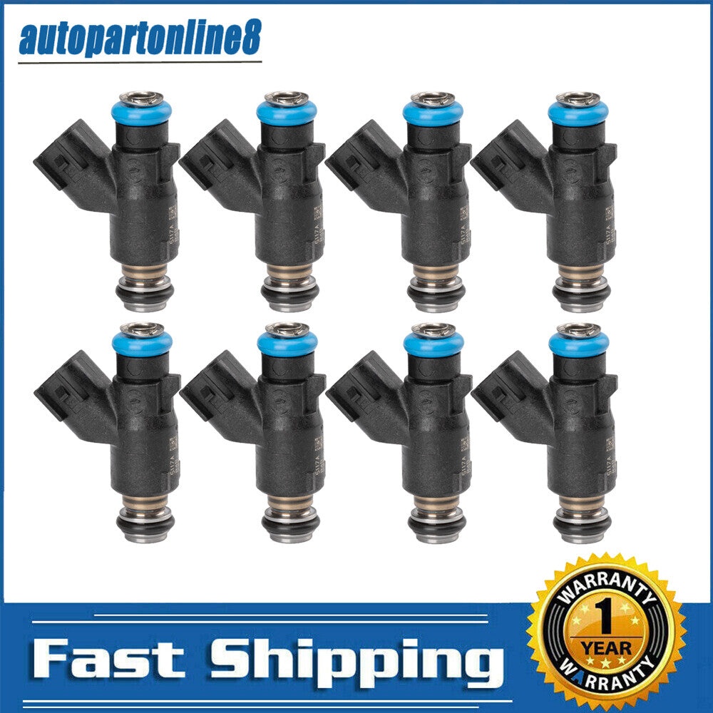 8-piece 42-pound 12613412 fuel injectors for 217-3412 for GMC for Chevrolet 6.0L V8