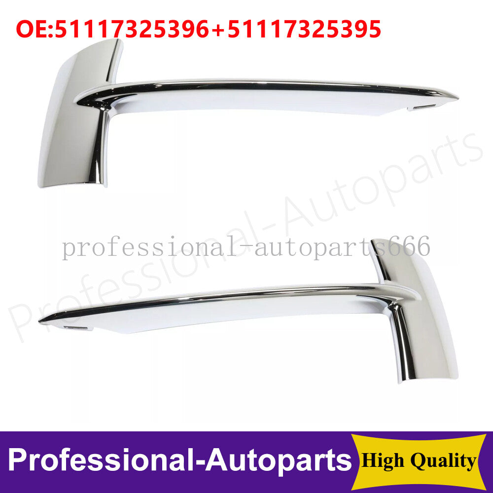 1Pair Front Left+Right Bumper Trim Fits for BMW X5 2014-2018 xDrive28i