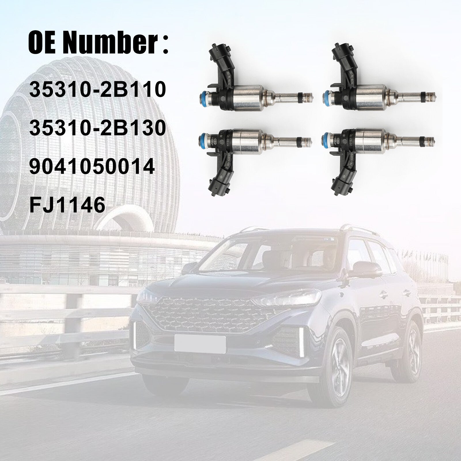 4PCS Fuel Injector 35310-2B130 For 2012-2017 for Kia Rio Soul 17-18 for Kia Forte5 1.6L