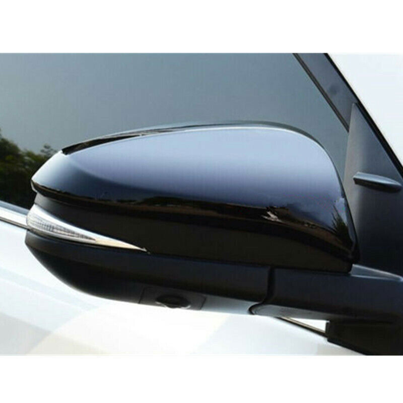 Bright Black New Side Door Rearview Mirror Cover trim for Toyota Venza 2021-2023