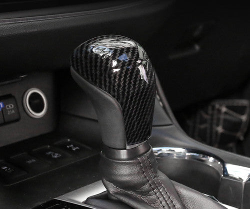 Carbon Fiber Interior Gear Shift Knob Cover Trim for Toyota Highlander 2014-2019