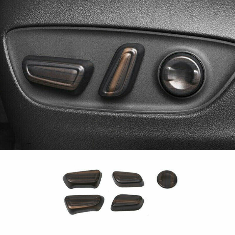 Matte Wood Grain for Seat Adjustment Button Cover Trims for Toyota Venza 2021-2023