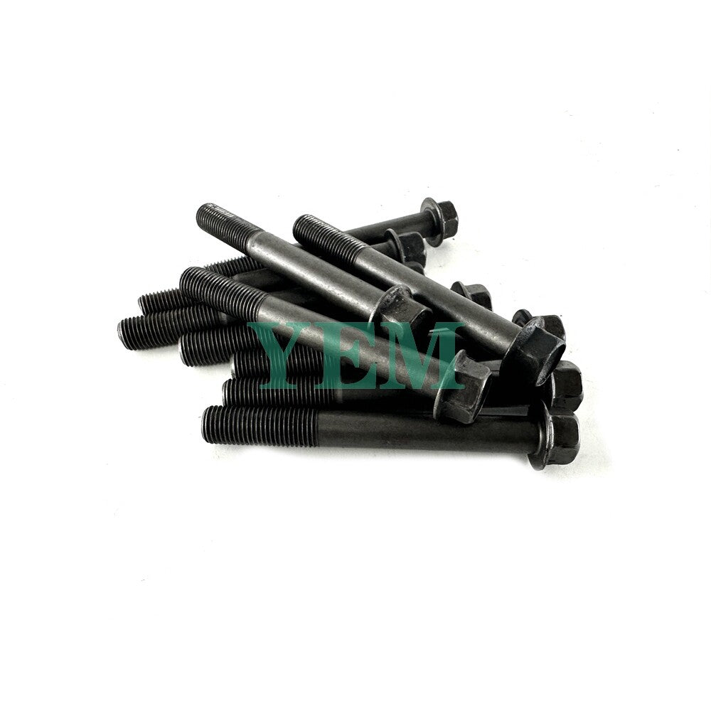 1 Set Engine Head Bolt 10pcs For Yanmar 2TNE68 Engine 2TNE68 Cylinder Head Bolt