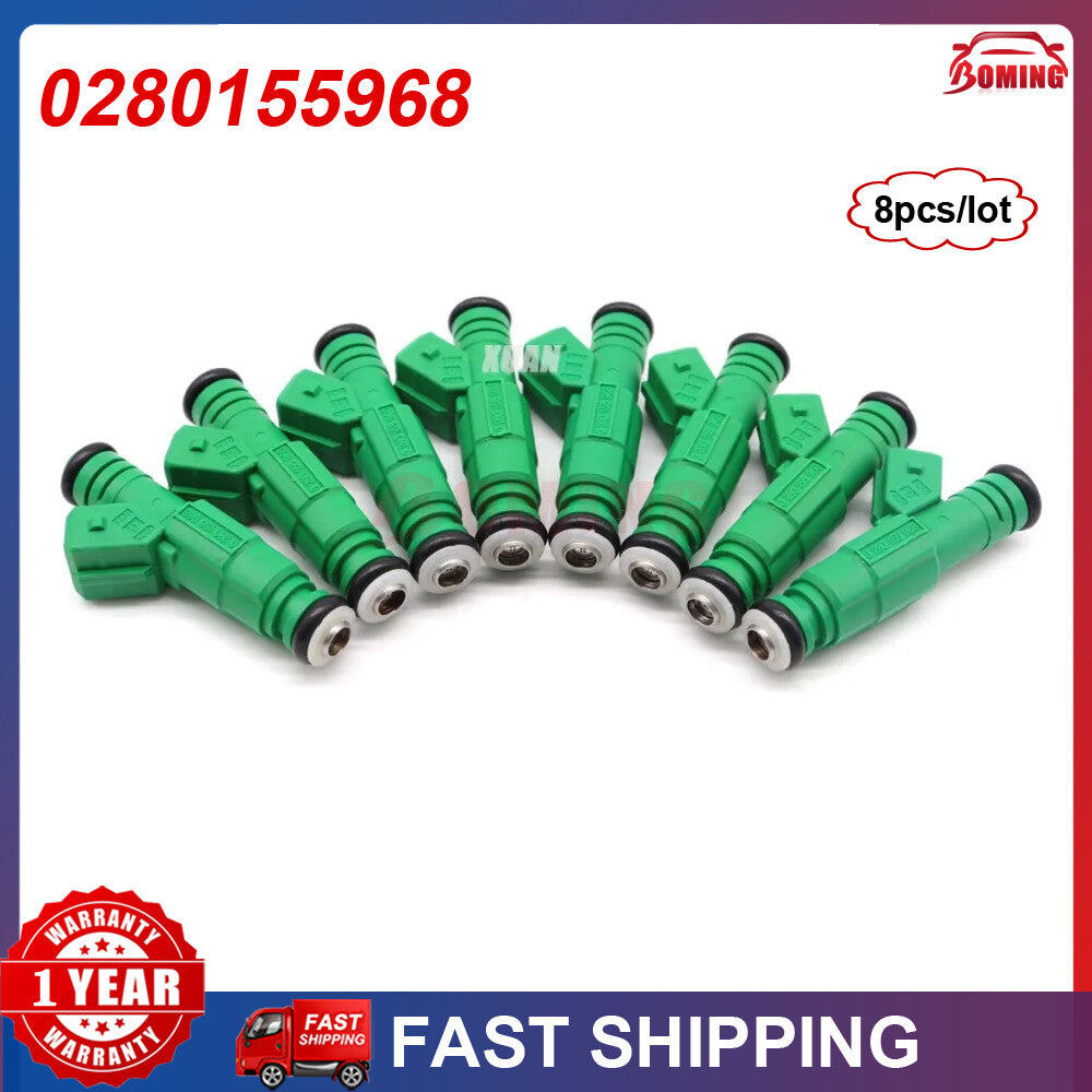 0280155968 8 pieces of for Chevrolet fuel injectors for GM for Ford TBI LT1 LS1 LS6 V8 440cc EV1