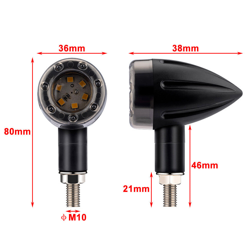LED Brake Running Turn Signal Tail Light for Harley Cafe Racer Motorcycle