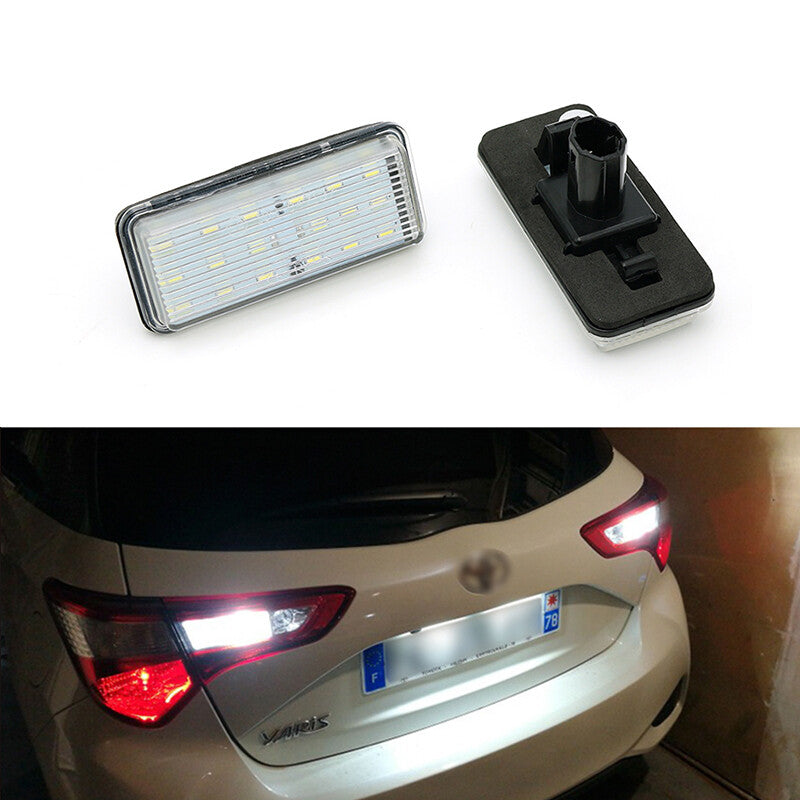 2X Rear LED Number License Plate Light Lamps for Toyota for Land Cruiser 2008-2014