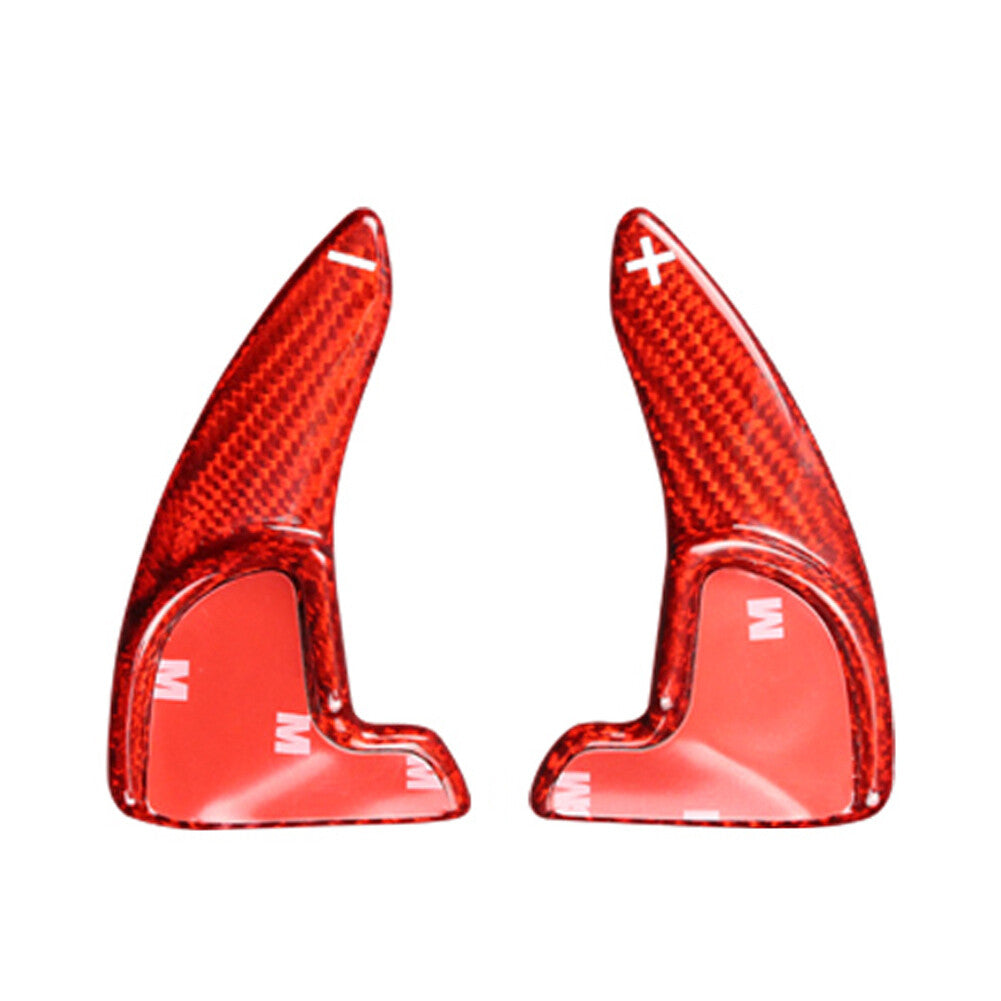 Steering Wheel Shift Paddle Fit for Dodge for Challenger Charger Carbon Fiber Red Pair