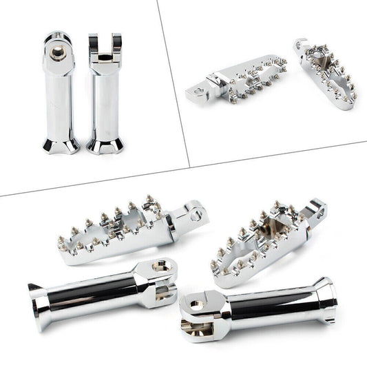 Chrome Footpegs Mount Assembly Fit for Harley Softail Slim Fat Bob Low Rider 18-2020