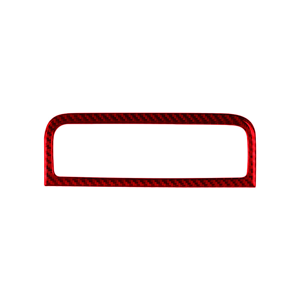 Red Carbon Fiber Air Conditioner Switch Trim Cover for VW Touareg 2011-2018