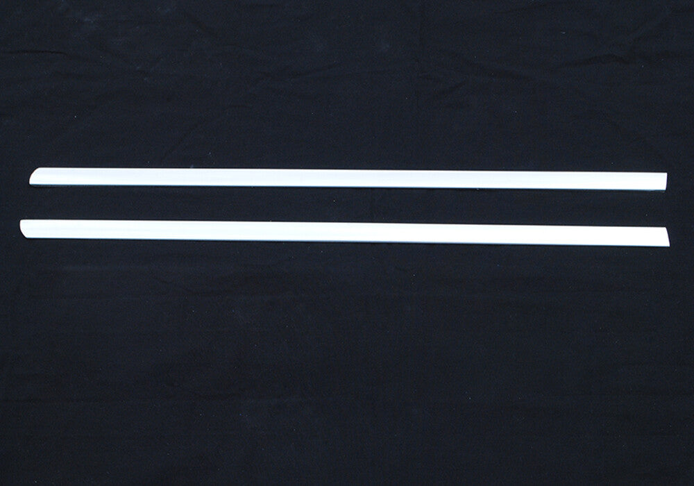 2¡ÁSteel Chrome Door Window Bottom Strips Trim for Jeep for Wrangler JK 2Door 2007-17
