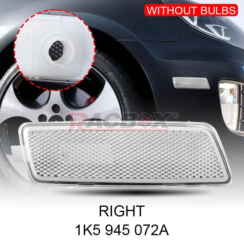 PAIR CLEAR LENS FRONT BUMPER SIDE MARKER LIGHT FIT for VW MK5 for GOLF GTI R32 for JETTA