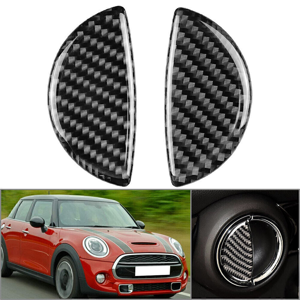 2 Pcs Carbon Fiber Door Handle Cover for BMW for Mini Cooper R55 R56 R60 F55 2003-18