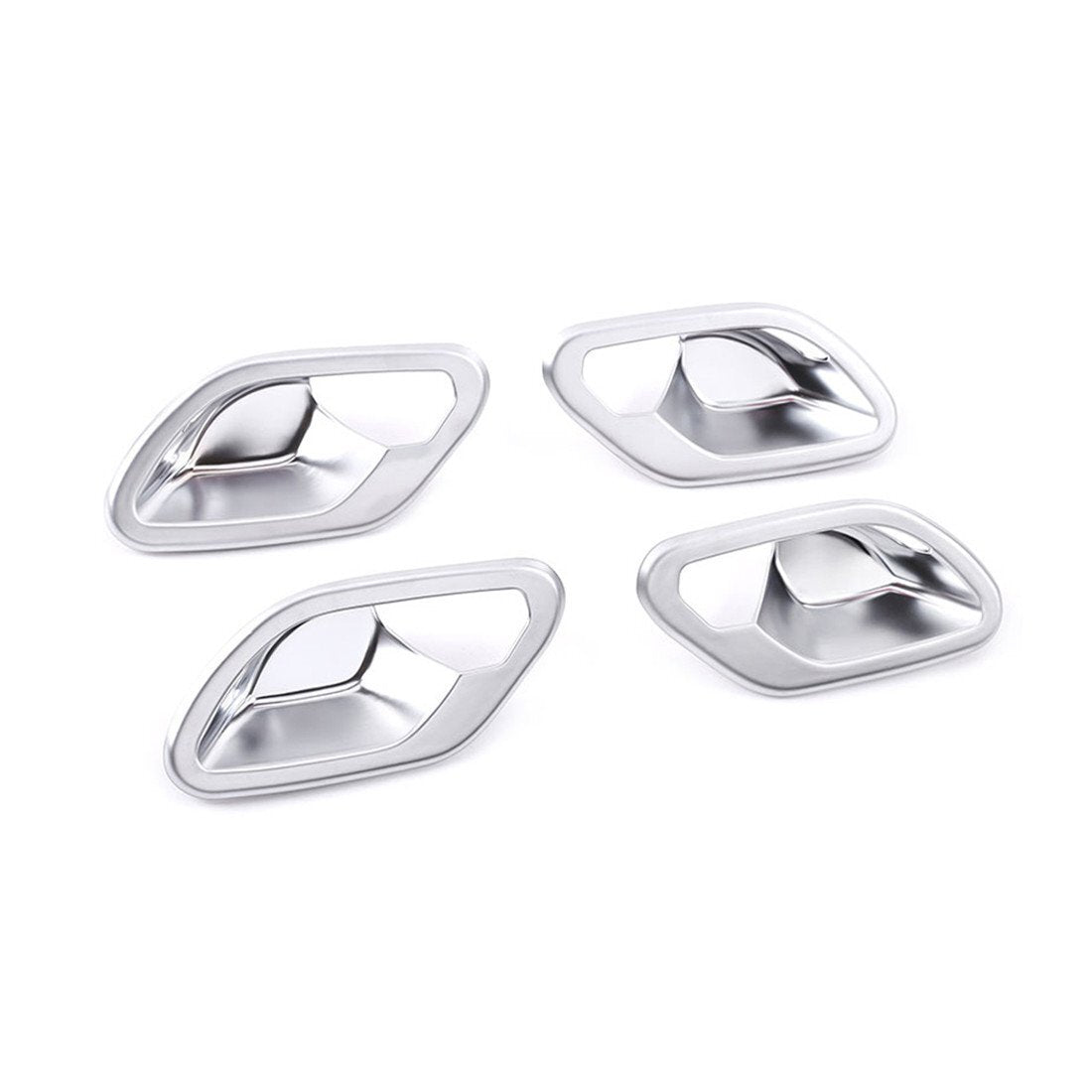 4¡Á Silver ABS Interior Door Handle Bowl Cover Fit for BMW 5 Series E39 1996-2003