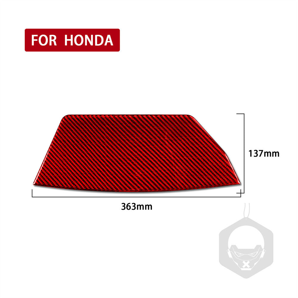 for Honda Accord 2014-17 RHD Central Control Display Lower Panel Trim Red Carbon