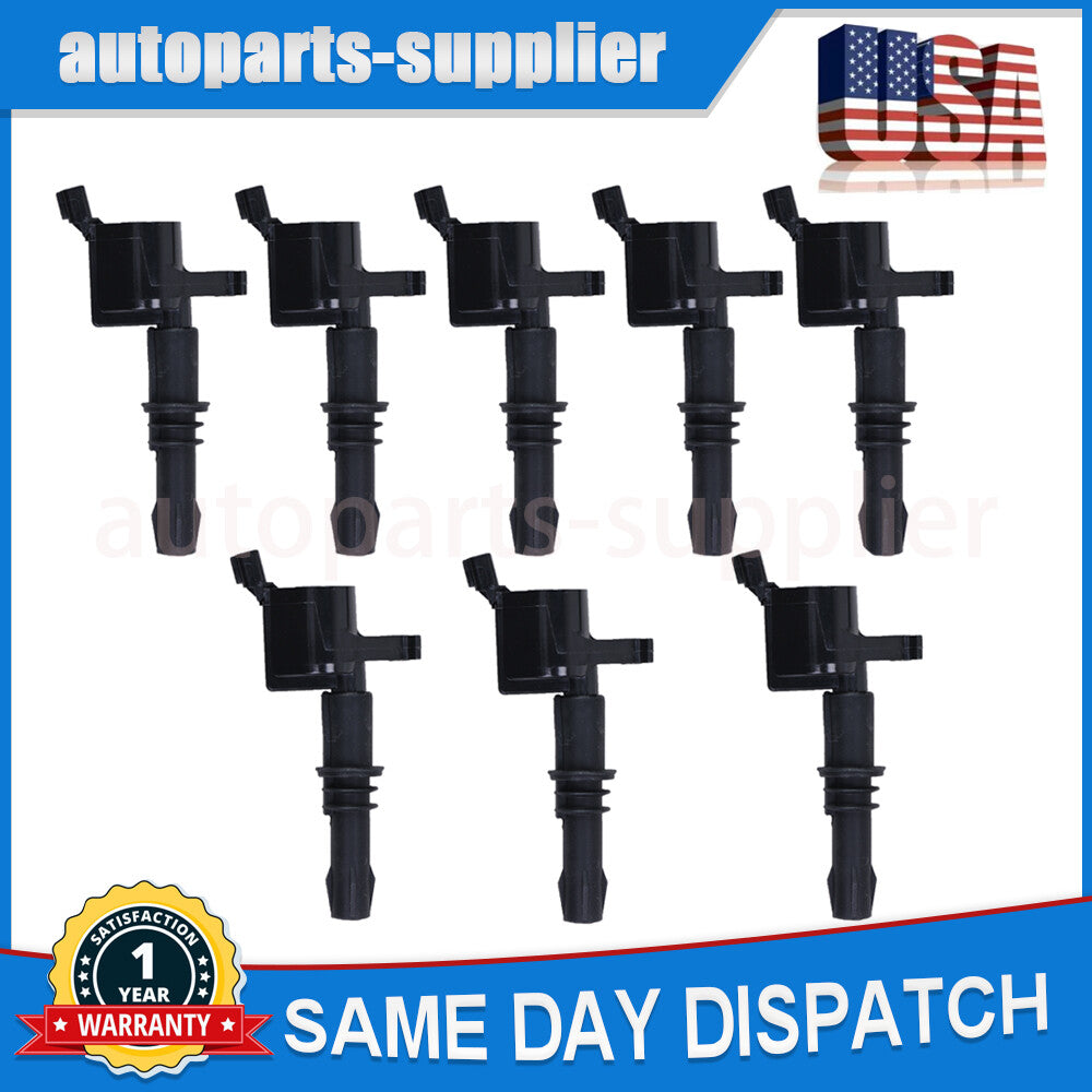8-pack of DG511 ignition coils suitable for 2004-2008 for Ford F-150 for Mustang Explorer 4.6L and 5.4L engines.