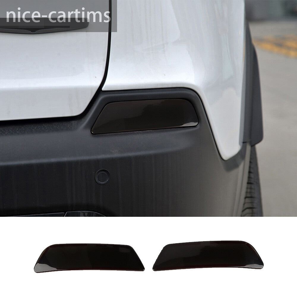 Smoked Black ABS Rear Fog Light Lamp Cover for Jeep Cherokee 2019-23 Accessories