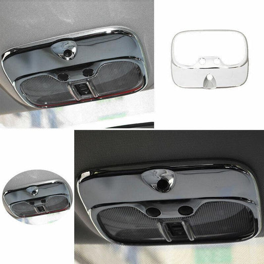 For 2010-2016 for Jeep Patriot Compass Chrome Front Reading Lamp Frame Cover Trim