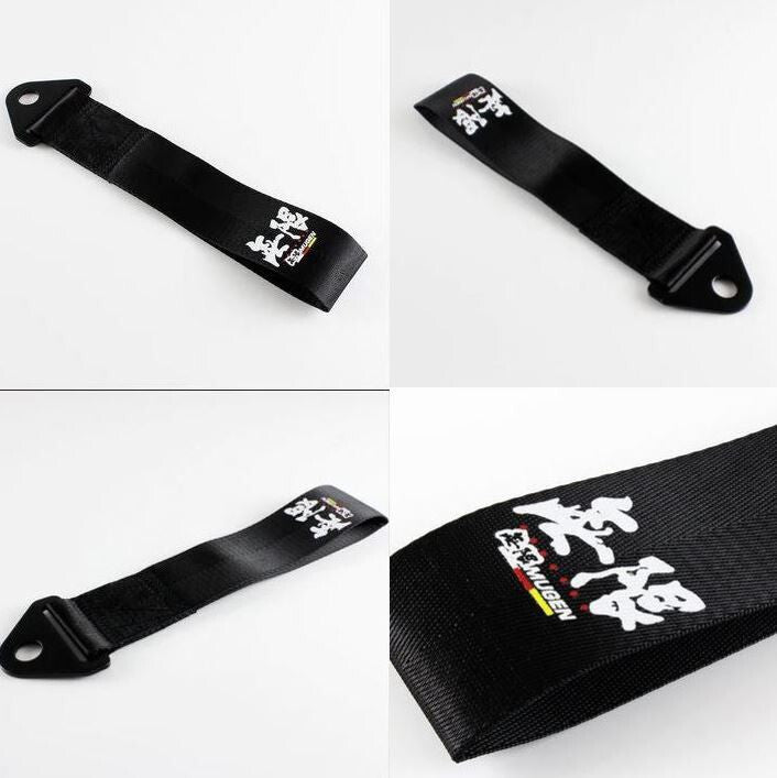 Car tow hood, rear bumper, tow hook, black Mugan, suitable for Toyota