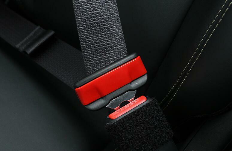 for Ford for Mustang 2015-2022 Paint Red Safety Belt Buckle Accessories Cover Trim