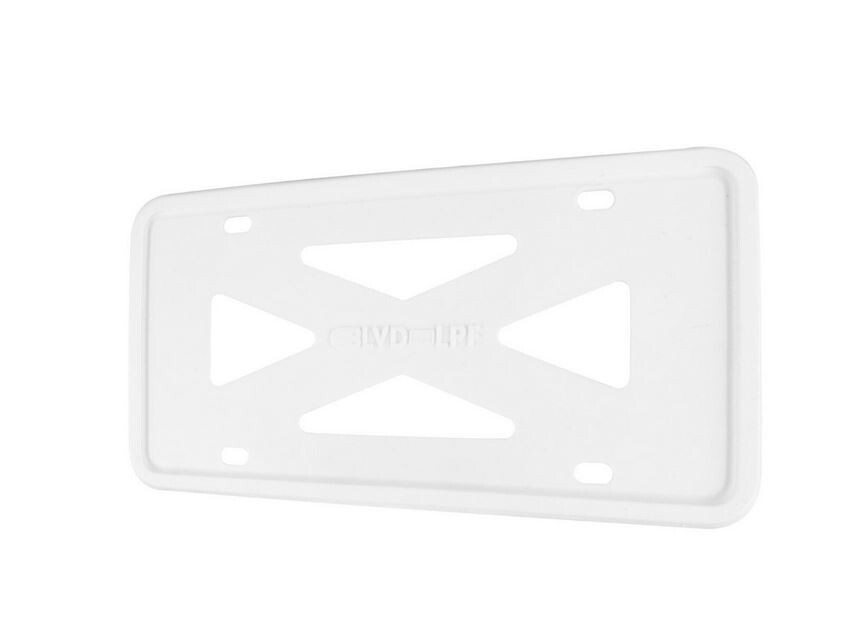 1 piece of white silicone car license plate frame cover for trunk suitable for BMW